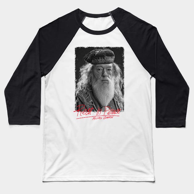 Sir Michael John Gambon RIP (27-09-2023) Baseball T-Shirt by Allotaink